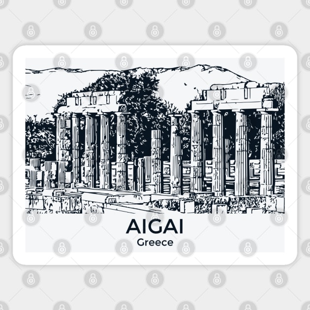 Aigai - Greece Magnet by Lakeric